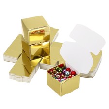 Scatole regalo piccole 2x2x1,6" sfuse con coperchio, confezione da 40 oro