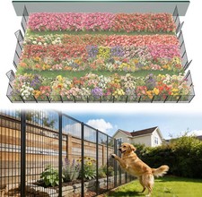No Dig Garden Fence, Outdoor for Yard, 40in H x 72.9ft L , 32 Panels