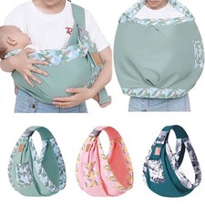 Baby Carrier Wrap Newborn Sling Dual Use Infant Nursing Cover Mesh Fabric 0-36m