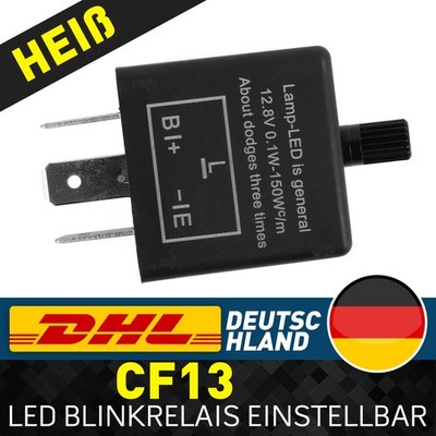LED Blinker Relais Blinkerrelais Flasher einstellbar CF13 Für Hyundai Matrix