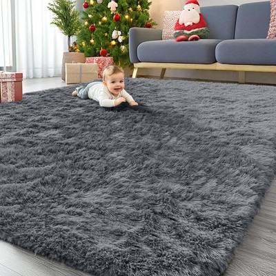 9x12 Machine Washable Large Area Rugs for Living Room, Bedroom, Soft Fluffy S...