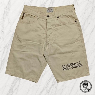 AJ Armani Jeans Bermuda Herren Natural Beige Creme Shorts Gr. 32 W32 / 46 DEU