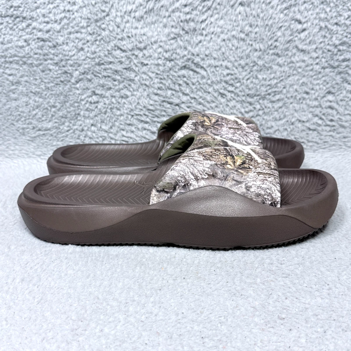 Nike Black Camo Slide Sandals with Cream Logo Camo Nike Mens Calm Slide Sandal | Rack Room Shoes main image 2