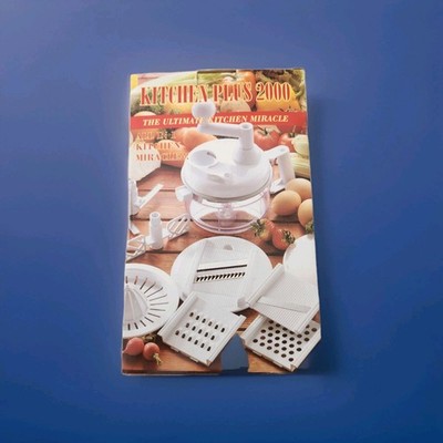 Kitchen Plus 2000 Manual Food Processor Chopper Slicer Open Box New Complete Kit