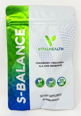 V-GLUCALOSE-  - rebranded as V-BALANCE - Blood Glucose Regulation 60 capsules