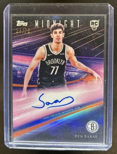 2025-26 Topps Midnight Ben Saraf Rookie Horizon Signatures RC Dusk Auto #/75