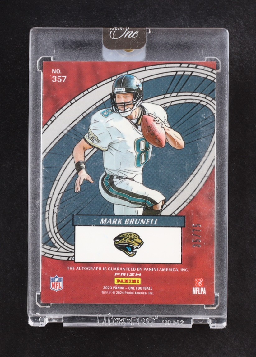 2023 Panini One - The Oneders Autographs Mark Brunell #357 Red /25 (AU) view 2