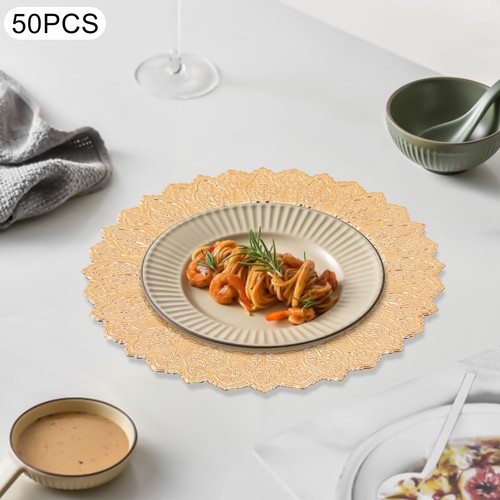 13in 50pcs Antique Charger Plates For Wedding Party Table Decoration For Banquet - Bild 10 von 13
