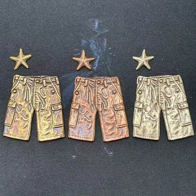 DIY boutique lighter sticker beach pants series classic pure copper sticker