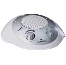HoMedics White Noise Sound Machine Portable Sleep Therapy for Home, Office, Baby