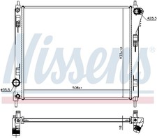 Fits Nissan Pulsar Radiator 1.2 2015-
