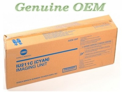 A0DE0HF/IU211C,IU-211C Original OEM Konica Minolta Drum, Cyan Genuine Sealed