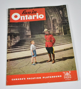 Vintage 1950s fun in Ontario Canada vacation travel brochure