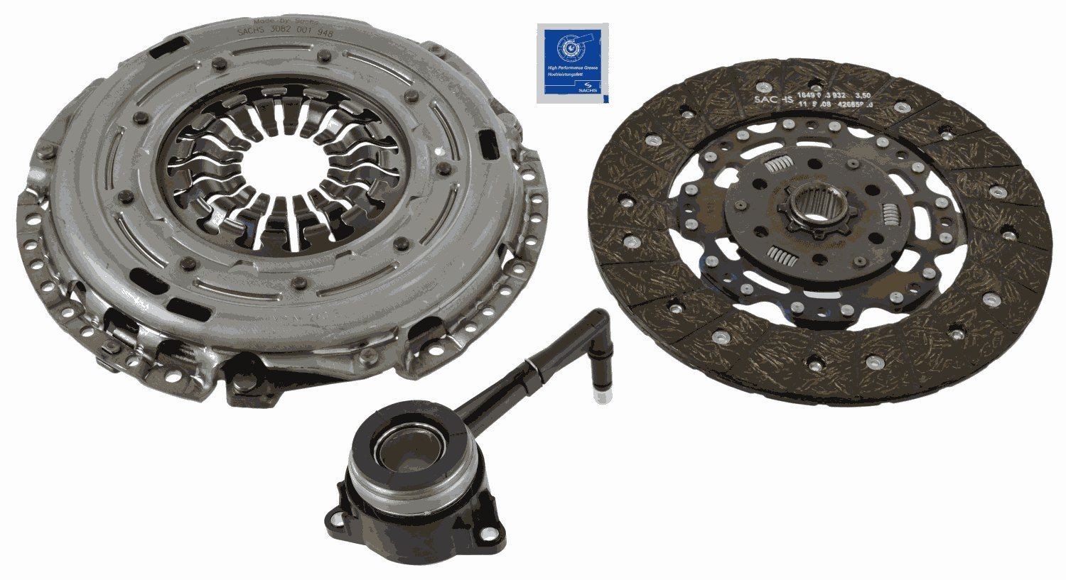 SACHS Clutch Kit 3000 990 328 For AUDI Q3 8UB 8UG 2011 to 2020