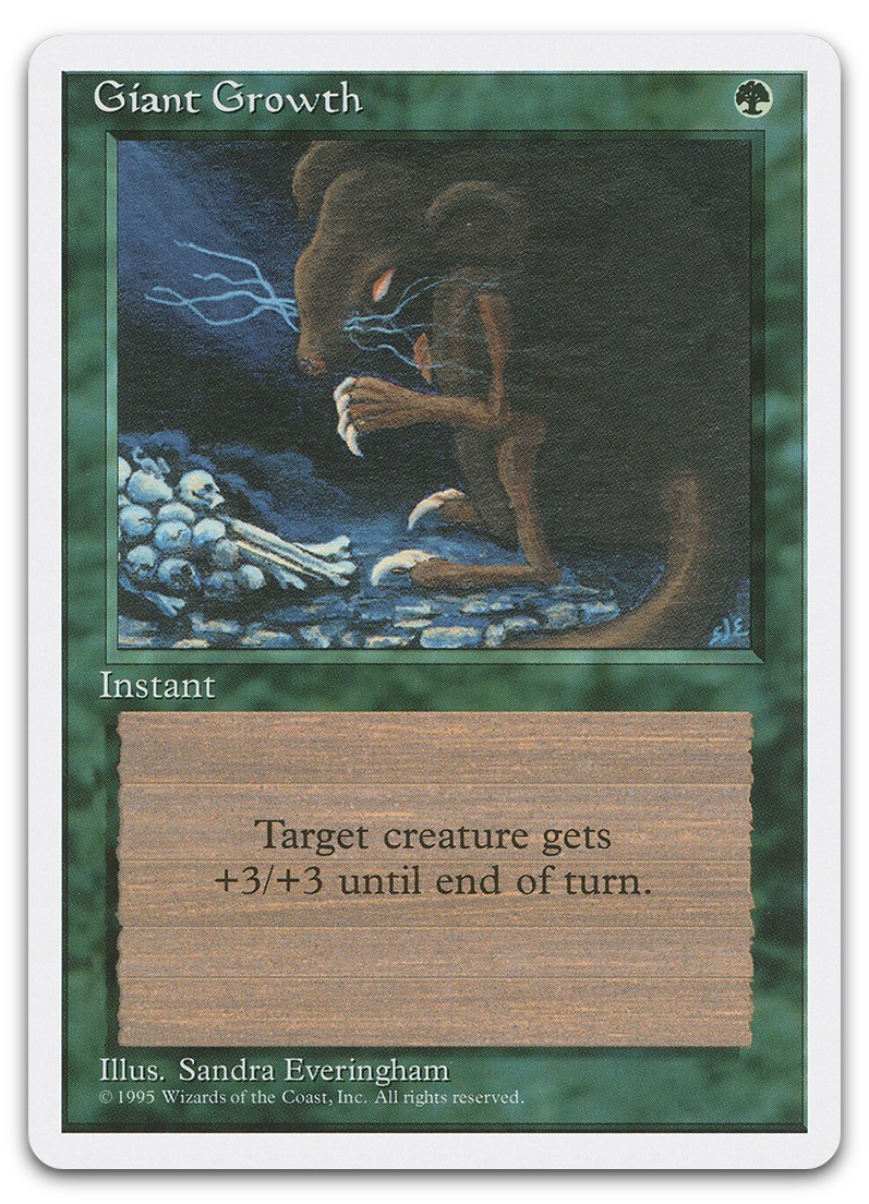 Giant Growth (LP) Fourth Edition 4ED Magic MTG