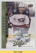 2018-19 Upper Deck MVP Green Script Oliver Bjorkstrand #64 READ 1hs9