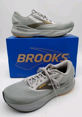 Brooks Adrenaline GTS 24 Running Shoes Mens Size 11.5 Grey 1104371D084 Brooks Mens Adrenaline GTS 24- Alloy/White/Gold Fusion  main image 3