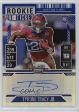 2024 Contenders Optic Blue Prizm 33/75 Tyrone Tracy Jr Rookie Auto RC