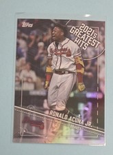 2022 Topps 2021's Greatest Hits #21GH-11 Ronald Acuña Jr. BASEBALL Card 8D