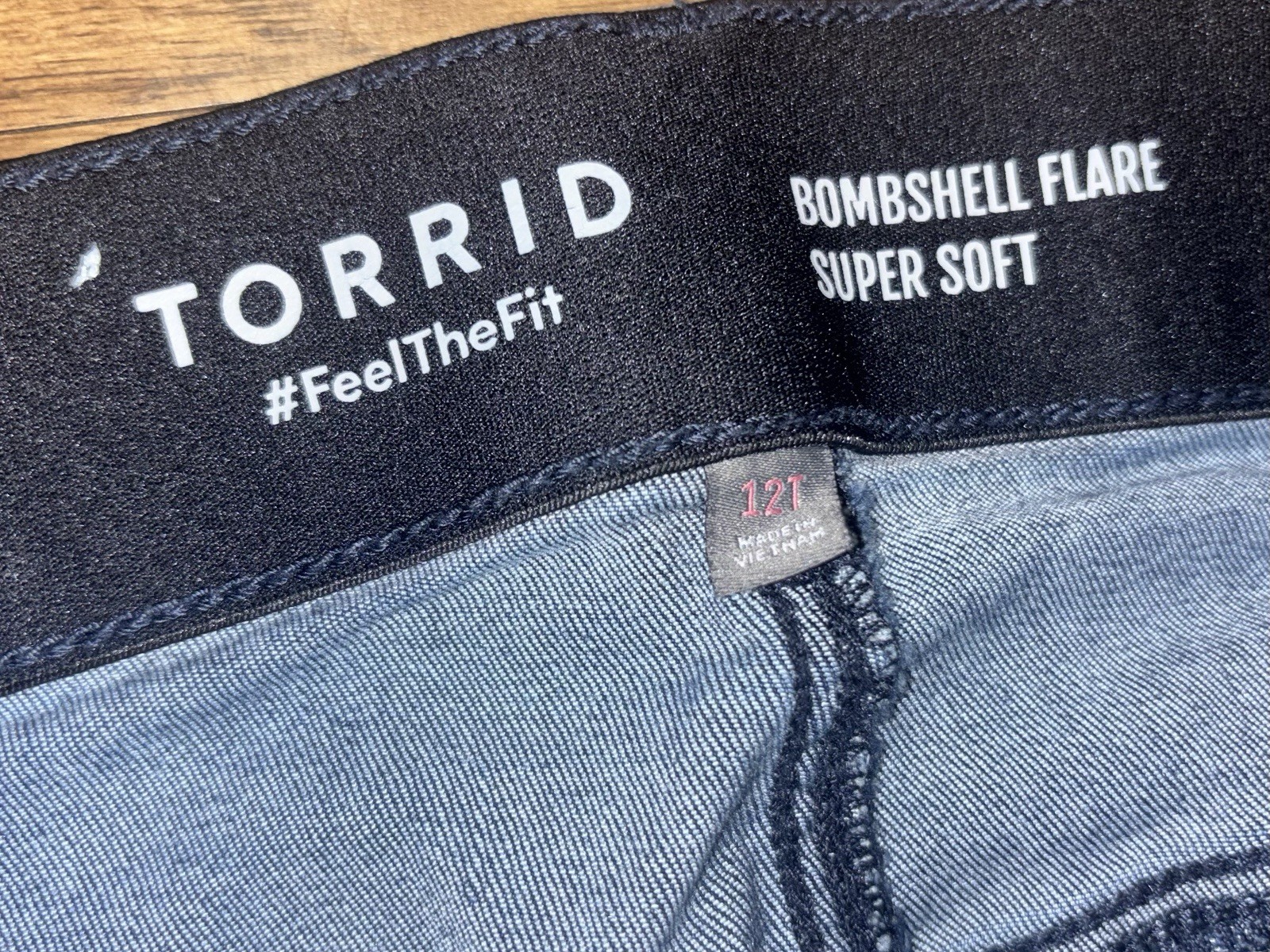 Torrid Super Soft Bombshell Flare Jeans Size 12 T… - image 2