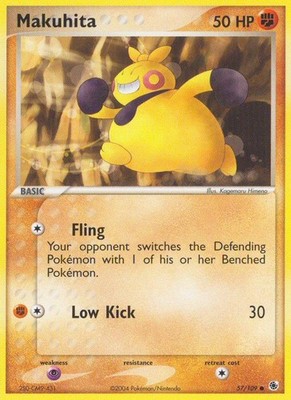 Pokemon Makuhita (57/125) Ruby & Sapphire LP REVERSE HOLO