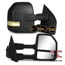 Switchback Towing Mirrors for 2015-2020 Ford F150 Black