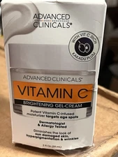 Advanced Clinicals Vitamin C Brightening Gel Cream 2 oz