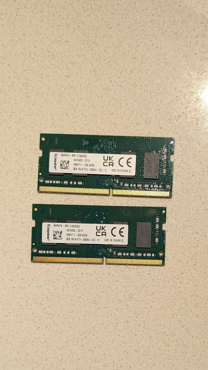 Kingston 8GB 1Rx16 DDR4 メモリ PC4-3200AA 8GB RAM Replacement for Kingston HX432C16FB3/8, KCP432NS8/8