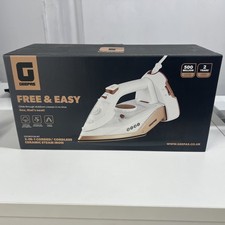 GEEPAS 2-in-1 Cordless Steam Iron with Corded/Cordless Design