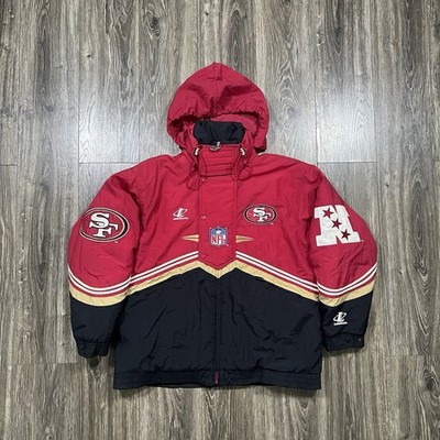 90svintageProprayerNFLSF49ERS中綿ジャケットブルゾン Vintage 90's Logo Athletic NFL ProLine San Francisco 49ERS Jacket
