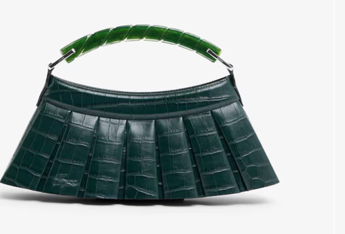 Lacoste Runway H Lenglen Leather Bag - Green Gables (946) - NWT SS26