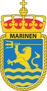 Coat of Arms Royal Norwegian Navy Fleet Self Adhesive Vinyl Sticker