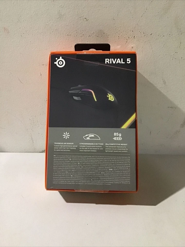 teelSeries Rival 5 Gaming Mouse with PrismSync RGB Lighting and 9 Programmable B - Image 2 of 3