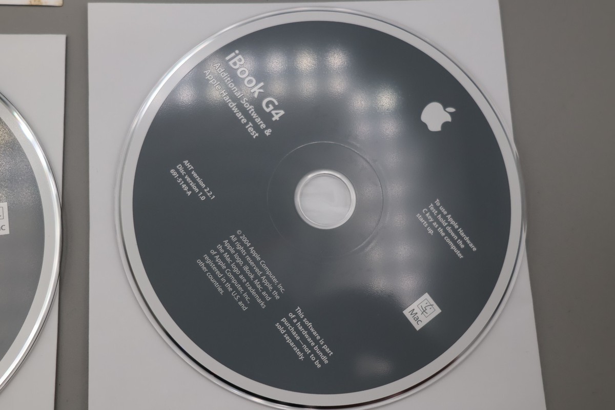 Apple iBook G4 Mac OS Discs Install Disc SET Additional Software