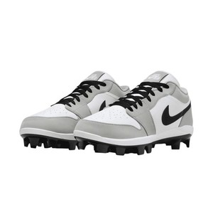 Nike Air Jordan 1 Retro MCS Low Baseball Cleats Gray CJ8524-012 Men's Size 14