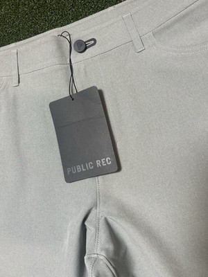 Public Rec Workday Pants Mens 36x30 Straight Fog Gray Stretch Performance NWT