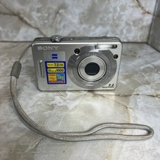 Sony Cyber-shot DSC-W55 7.2MP Digital Camera - Silver FOR PARTS or REPAIR