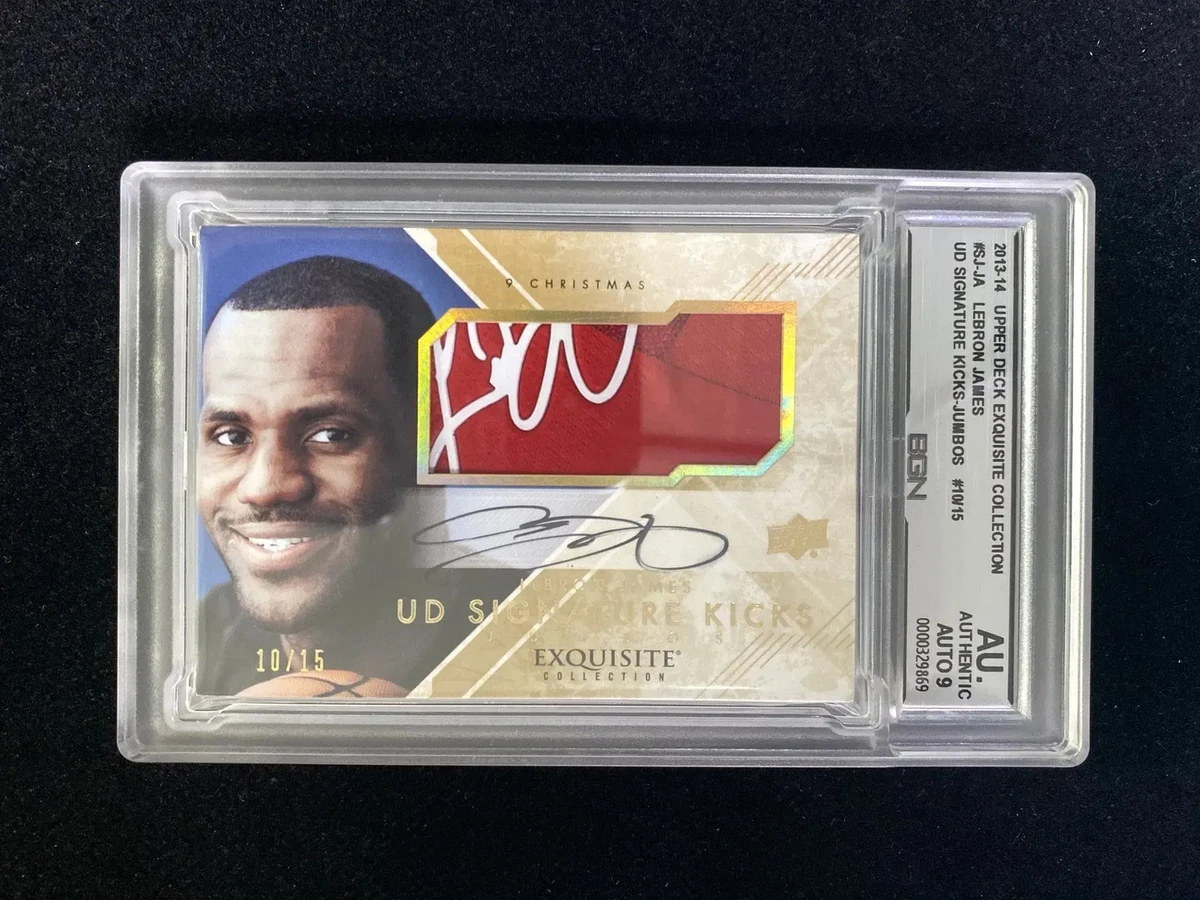 LeBron James 9 Graded Basketball Autographed Sports Trading Cards