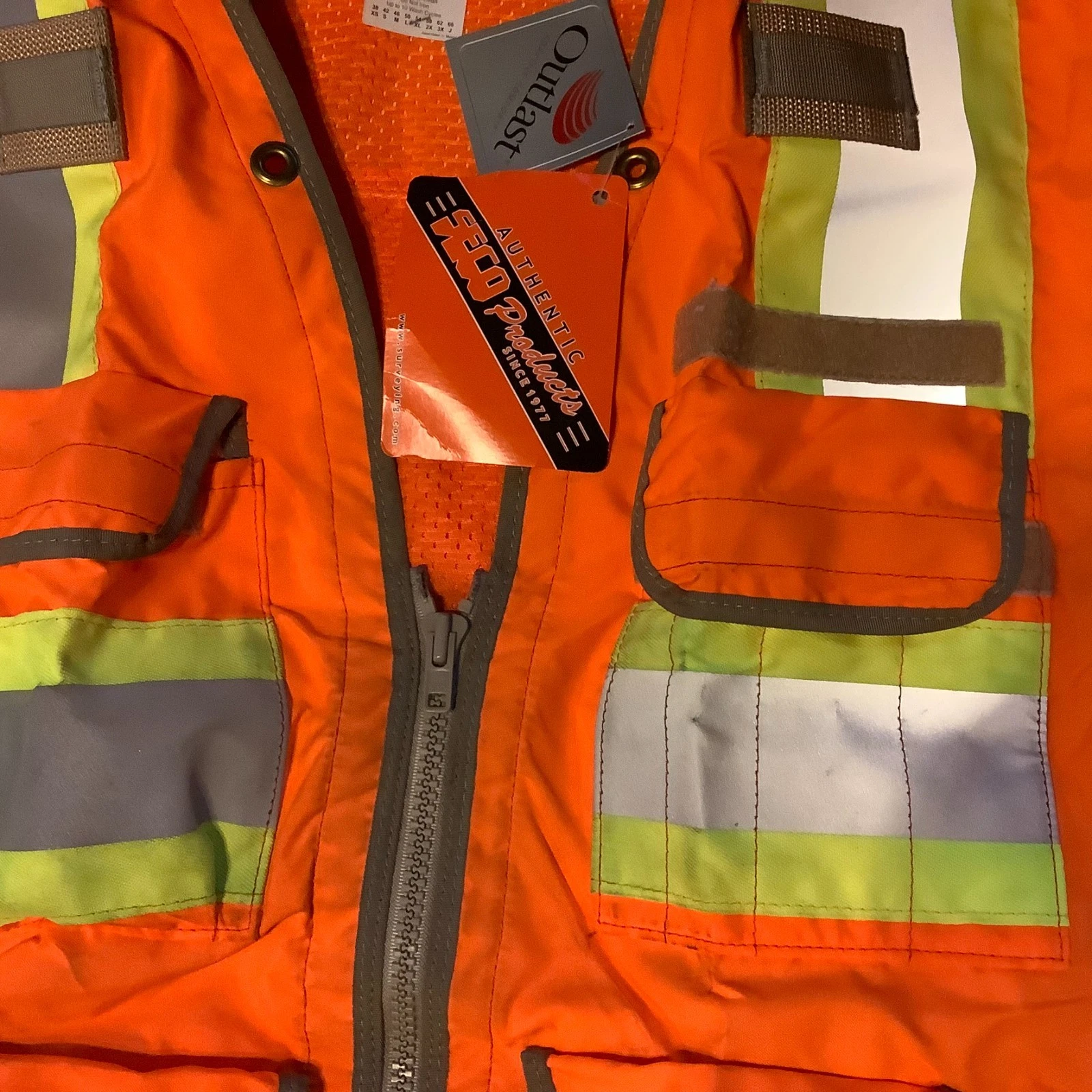 Seco Products Surveyor’s Vest Orange Yellow Size XL image 7