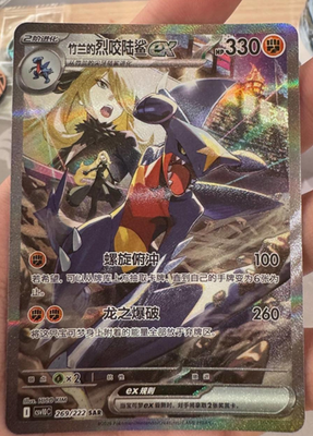 Pokemon TCG Chinese Cynthias Garchomp ex CSV10C 269 222 SAR Holo