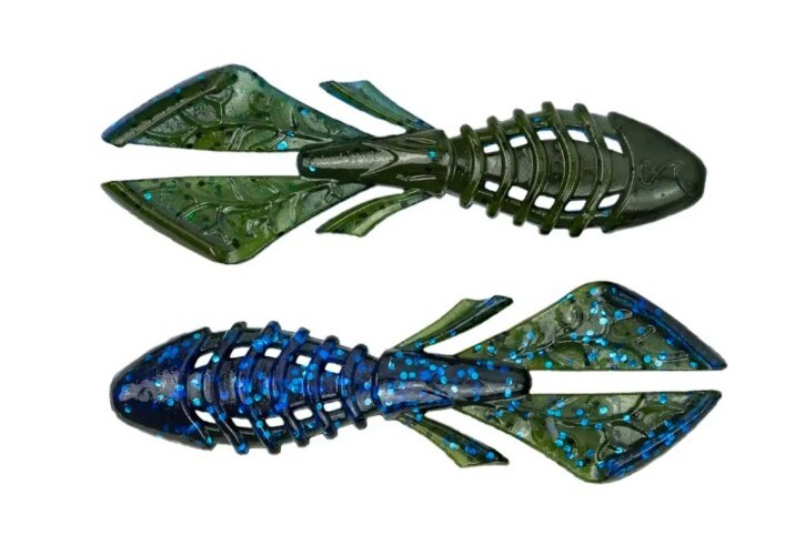 Appât Souple BioSpawn VileBug Okeechobee Craw, Pack De 7, Neuf