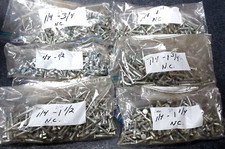 1/4" Steel Bolts-20 Grade 5 Coarse Thread Bolts Bulk Bin Lot 12 Pounds