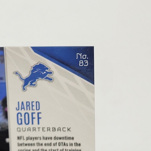 2022 Panini Phoenix Fire & Ice 3/50 Jared Goff #83 Detroit Lions NFL - Picture 10 of 10