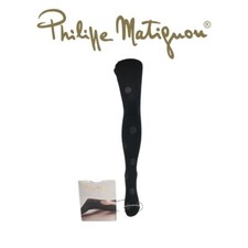 Philippe Matignon Print Microfiber Tights, Pea Glitter, MILIEU