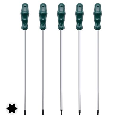 Extra Long Torx Screwdrivers Set, 5Pcs 12In Magnetic Torx Screwdrivers Set,