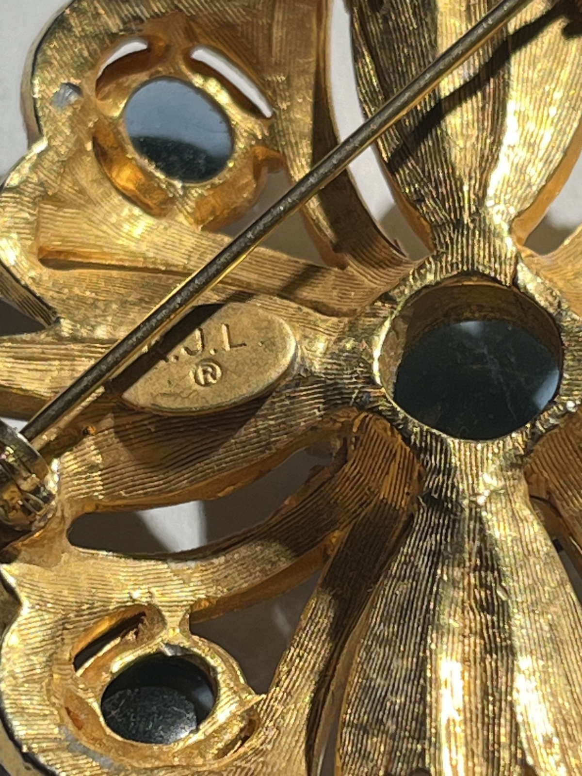 Kenneth Jay Lane KJL Blue & Rhinestone Vintage Sq… - image 10