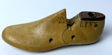 Vintage Wooden/Metal Childs Shoe Form Size 9 1/2 Lt Foot Cobbler Mold