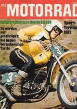M7104 + Langstreckentest HONDA CB 350 + Einzylinder Falcone + MOTORRAD 4/1971