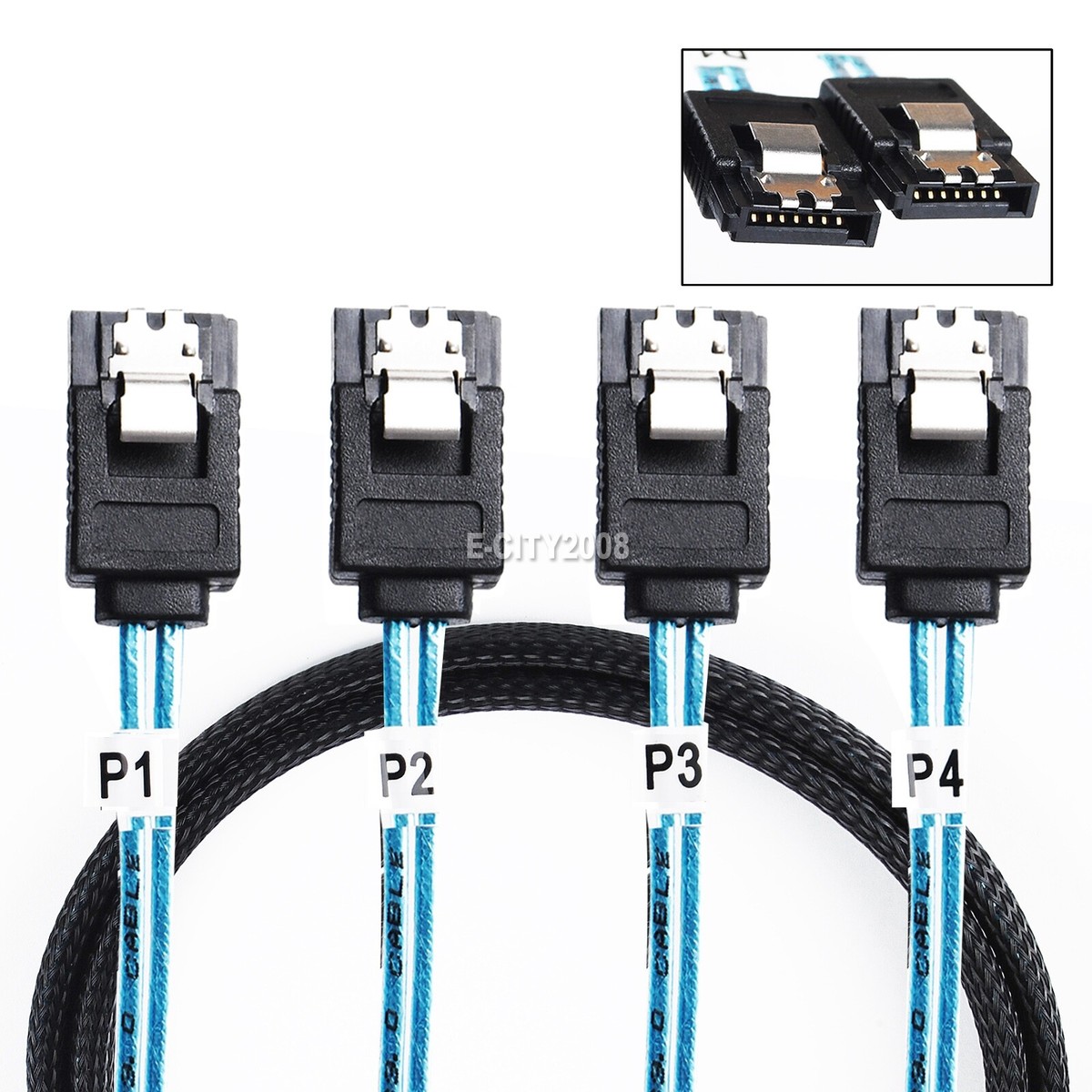 New SAS SATA Host to SATA 7pin Target Hard Disk 6Gbps Data Cable 50cm US