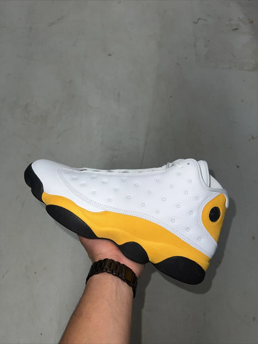 Nike Air Jordan 13 Retro Del Sol Shoes Yellow White Black 414571-167  Men's Sz 13